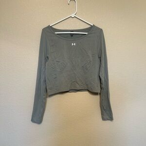 Under Armour Women's Long Sleeve Crop Top - Gray